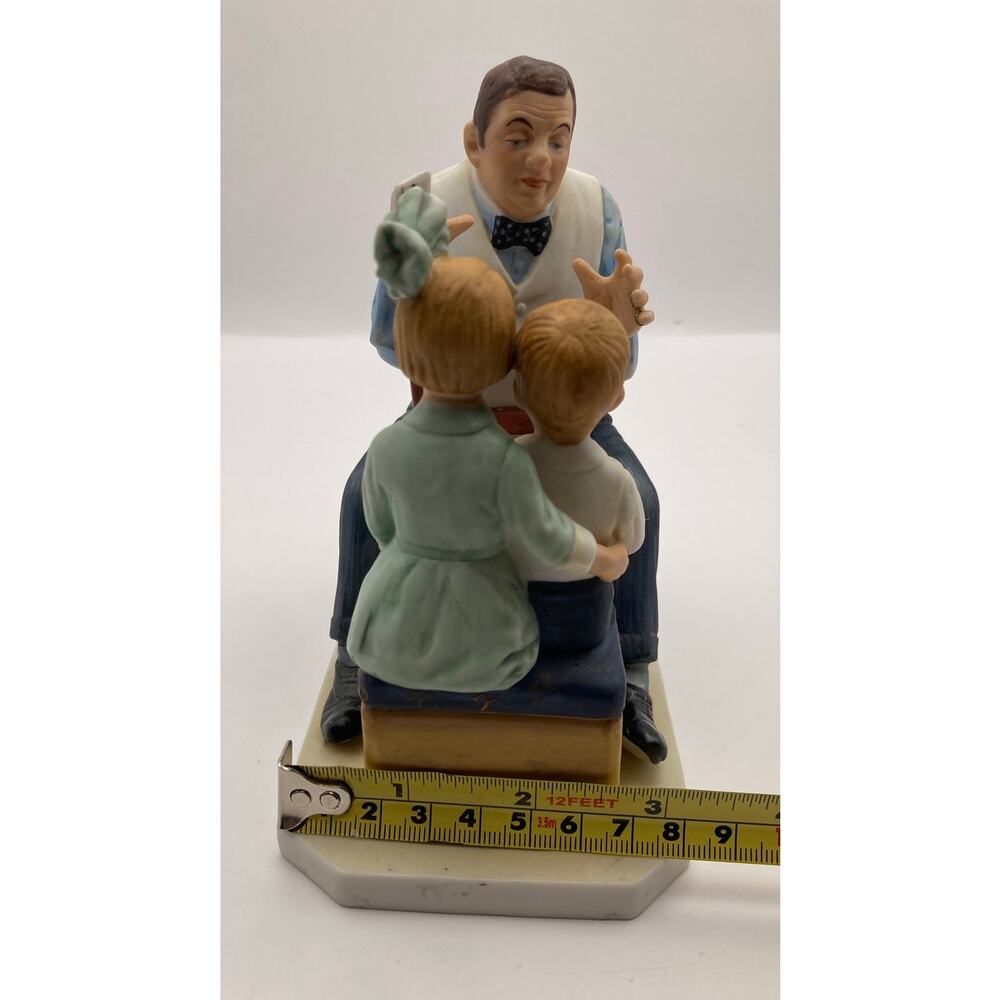Inspired by Norman Rockwell Saturday Evening Post "Card Tricks" Figure by Gorham - Picture 8 of 9